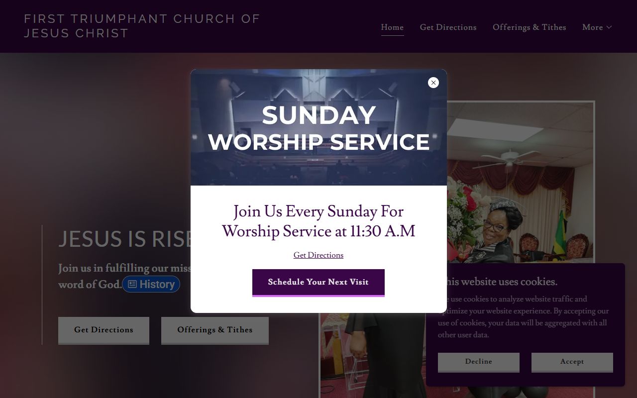 First Triumphant 76 community portal custom website design by Netzwork